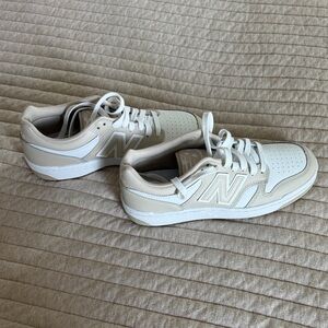 New Balance 480 Cream and White Shoes